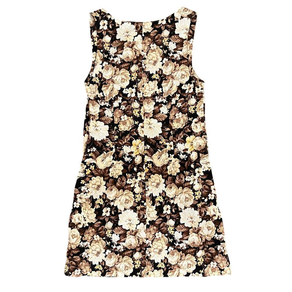 Abercrombie & Fitch Floral Wide Strap Square Neck Linen Mini Dress Size Small T - Picture 4 of 7